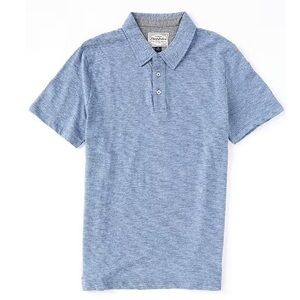 Blue Polo Shirt w/ thin Stripes